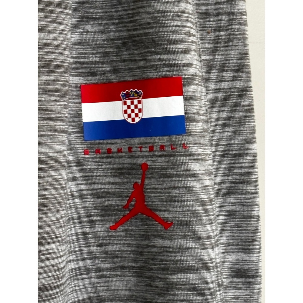Jordan Croatia‎ Basketball Grey Space Dye Joggers Mens Large CD4670-050